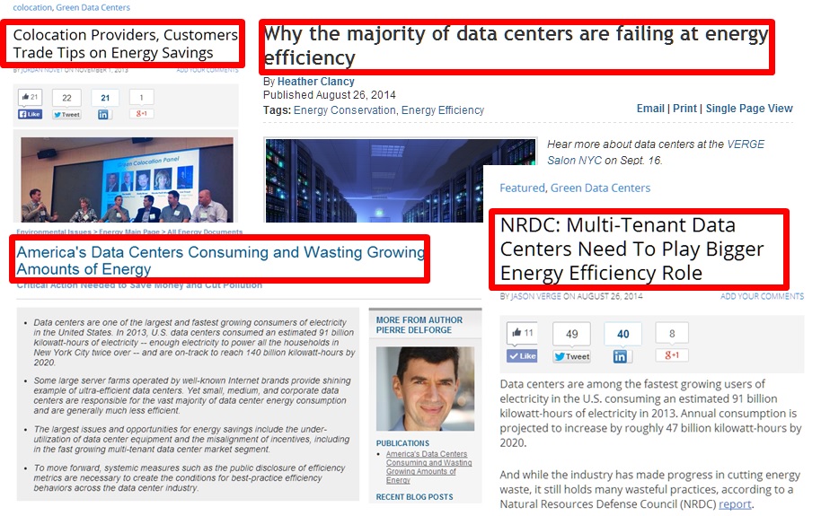 Some news reports on multi-tenant data centers